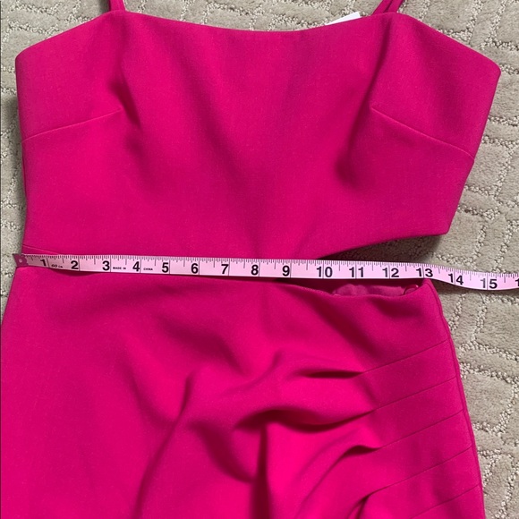 New Likely‎ Zeldana Fuchsia Pink Cutout Midi Dress Size 6 - Picture 8 of 12